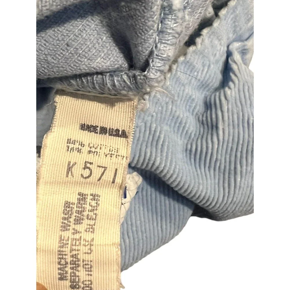 Vintage Oshkosh B Gosh Overalls Vestbak 2T Blue K571 Corduroy Union Made 6 Mon?